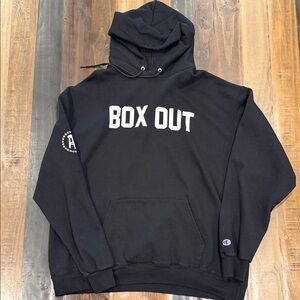 Barstool Black Hoodie with 'Box Out' Design